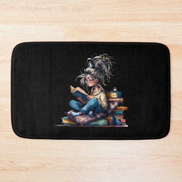 Item preview, Comic Design: Reading Student, Books, Pillow - Motif for Creative Minds designed and sold by KolbaVison.
