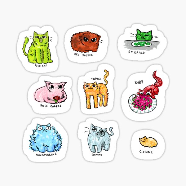 gem cats 2 Sticker