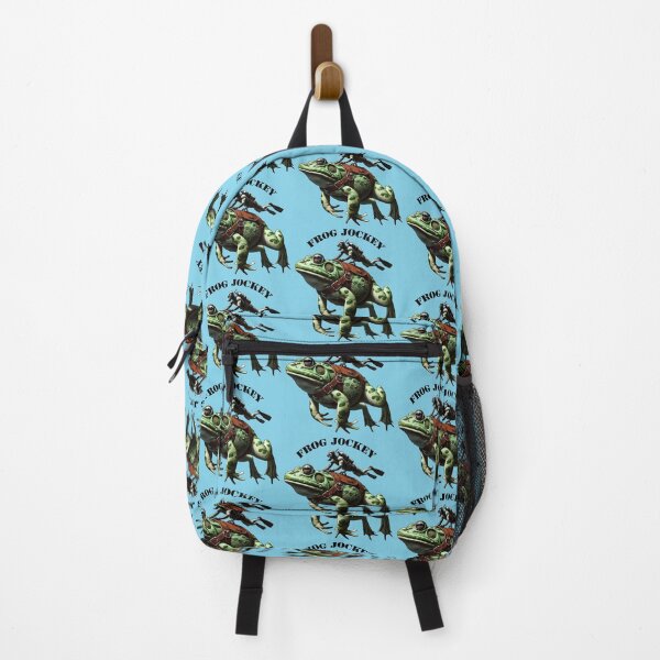 Item preview, Vintage SCUBA Diving Diver Riding a Large Frog Underwater URM designed and sold by urmaddad.