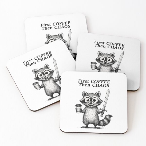 Item preview, First Coffee Then Chaos designed and sold by BurunaMD.
