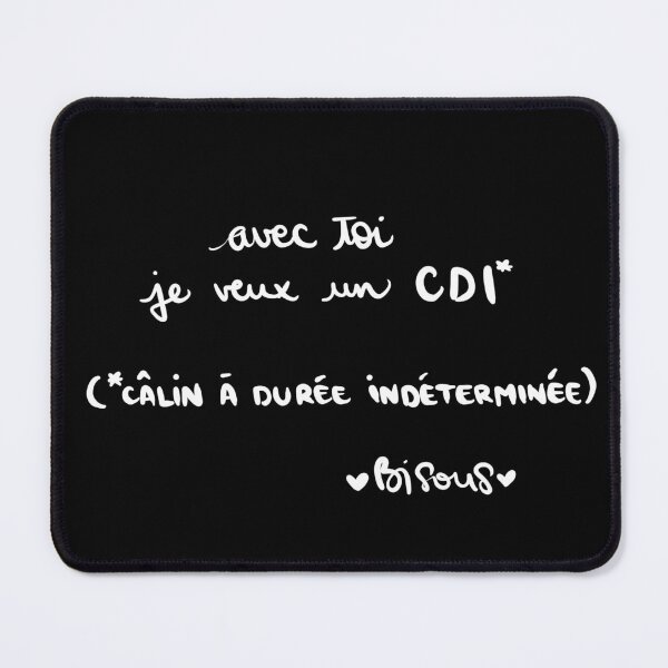 Item preview, With you I want a permanent contract (cuddle of indefinite duration) kisses designed and sold by Le Bureau des Rêves by Lafillequirevaittrop.
