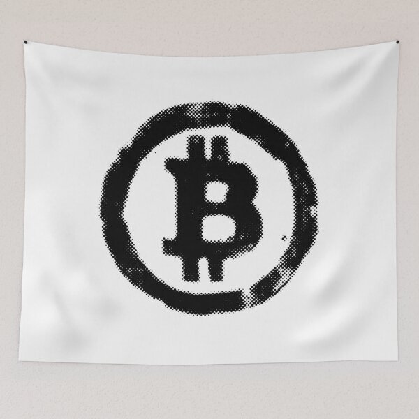 Item preview, Bitcoin Grunge Small Black Logo designed and sold by CyberRex.