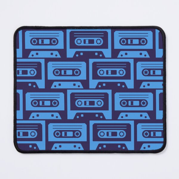 Item preview, Patrón de cinta de casete azul y azul marino designed and sold by PILANTROP.