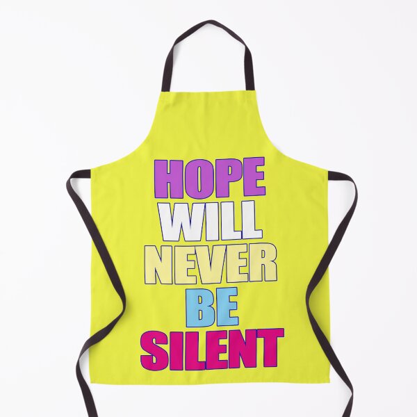 Item preview, Hope will never be silent, anti racism quote designed and sold by Mauswohn.