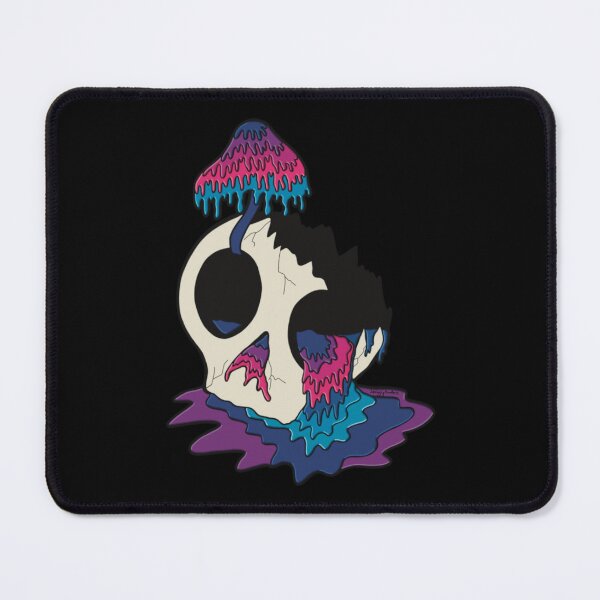 Item preview, Allergy Season Funny Psychedelic Skull Sticker designed and sold by SquigglyDooArts.