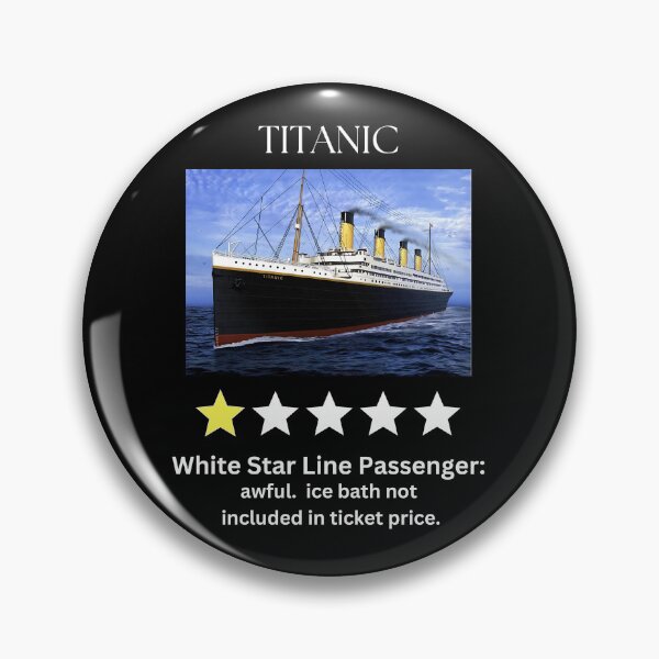 Item preview, Funny Titanic One Star Review, Historical Ship Graphic, Unique Titanic Design, Gift Idea designed and sold by Paul's Picks Shop.
