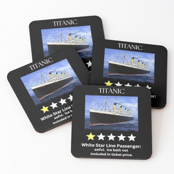 Item preview, Funny Titanic One Star Review, Historical Ship Graphic, Unique Titanic Design, Gift Idea designed and sold by Paul's Picks Shop.