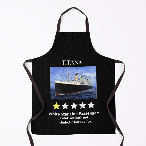 Artikelvorschau, Lustige Titanic Ein-Stern-Rezension, Historische Schiffsgrafik, Einzigartiges Titanic-Design, Geschenkidee entworfen und verkauft von Paul's Picks Shop.