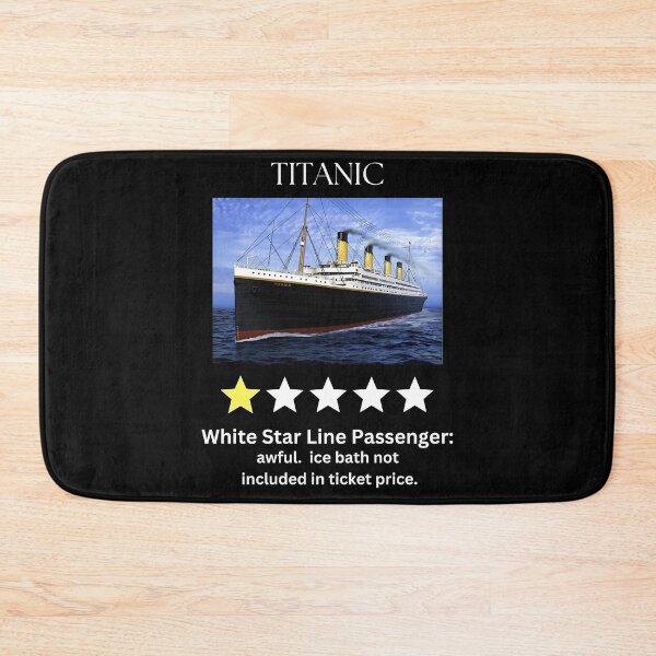 Item preview, Funny Titanic One Star Review, Historical Ship Graphic, Unique Titanic Design, Gift Idea designed and sold by Paul's Picks Shop.