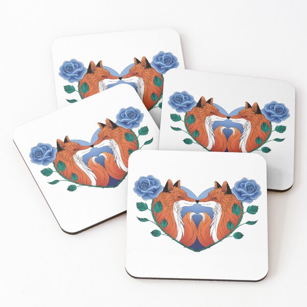 Item preview, Loving Foxes – Cute Animal Couple Illustration designed and sold by Soelly.