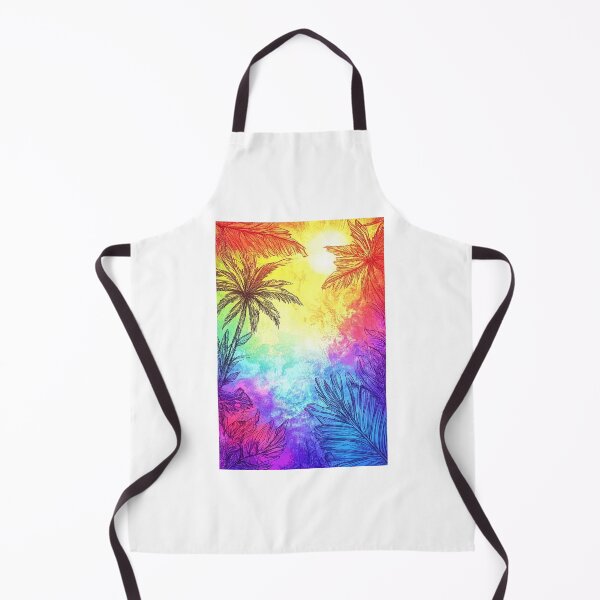 Aperçu de l'œuvre Ambiance estivale - Chroma Palm Tree Leaf 1 créée et vendue par SparroCreative.