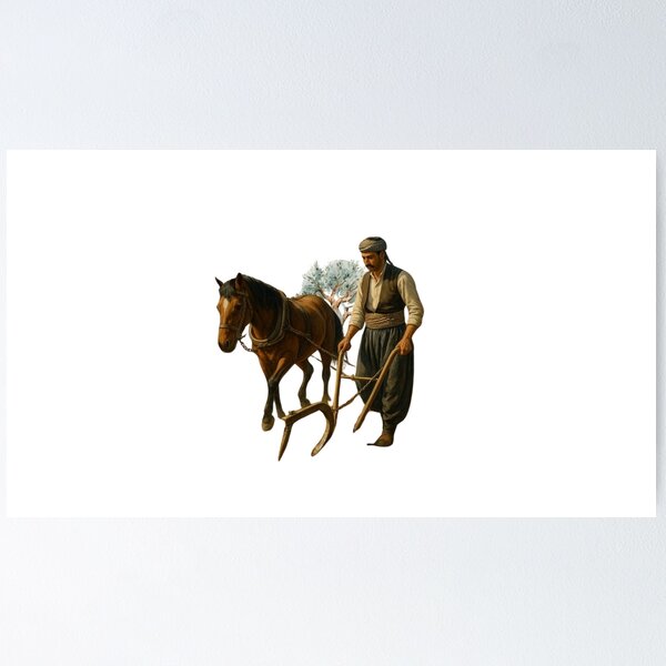 Item preview, Kurdish Farmer in the Olive Fields designed and sold by 3la mzajak.