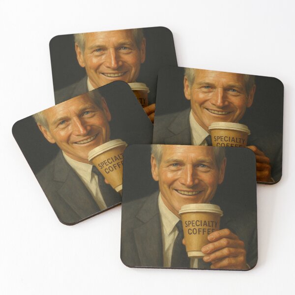 Item preview, Paul Newman Drinking Coffee designed and sold by MiguelCoffee.
