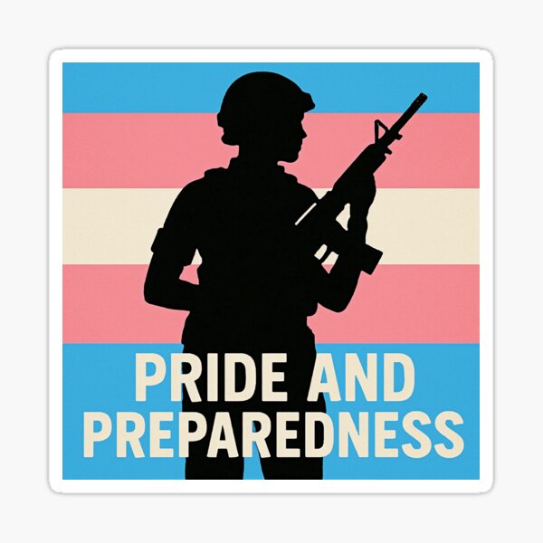 Trans Pride and Preparedness Sticker