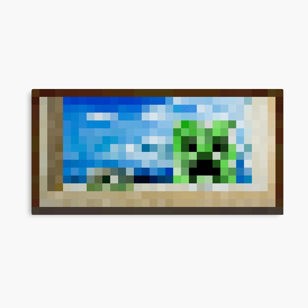 'Creebet' Minecraft Painting Photographic Print