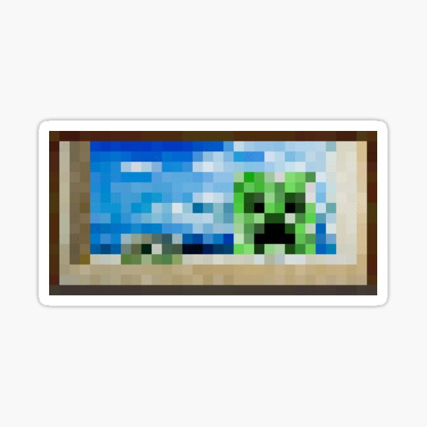 Item preview, 'Creebet' Minecraft Painting designed and sold by Vintage Visions Art.