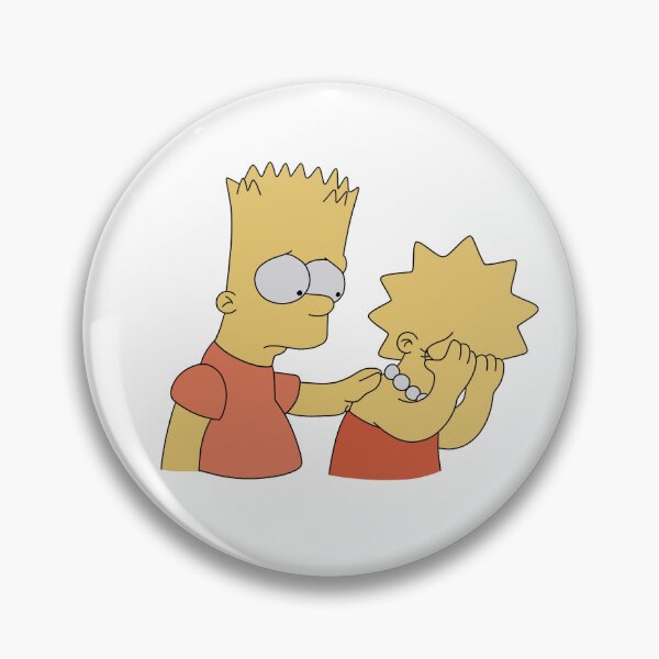 Artikelvorschau, Bart und Lisa Simpson trösten sich gegenseitig entworfen und verkauft von WillowTreeArt.