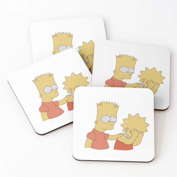 Artikelvorschau, Bart und Lisa Simpson trösten sich gegenseitig entworfen und verkauft von WillowTreeArt.