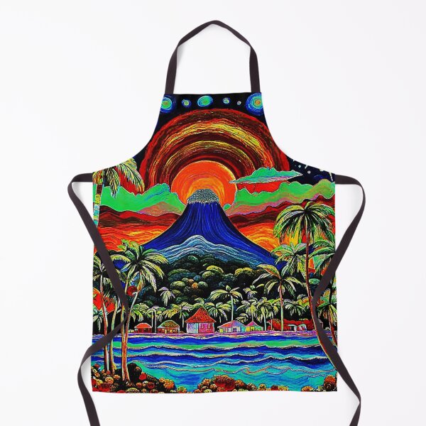 Item preview, Tropical Island Volcano designed and sold by George Hutton Hunter.