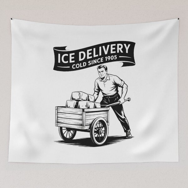 Item preview, Ice Delivery Man – Cold Since 1905 designed and sold by SignumShop.
