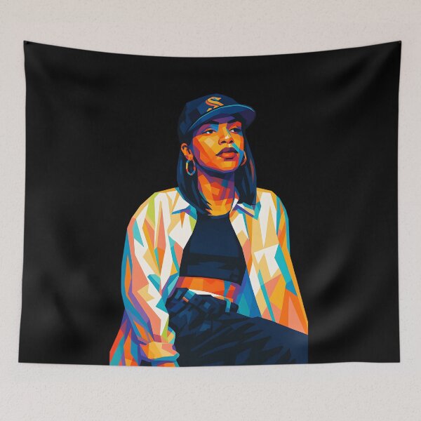 Artikelvorschau, Aaliyah Wpap Pop Art entworfen und verkauft von Brian Connor.