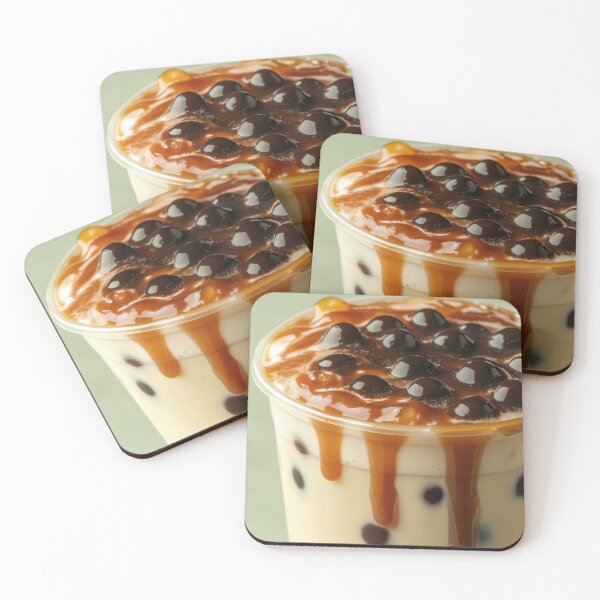 Item preview, Caramel drizzle bubble tea designed and sold by anytka.