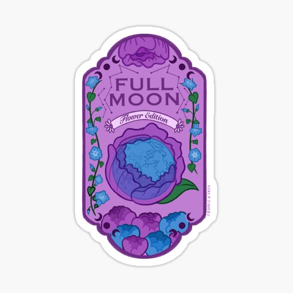Item preview, Full Moon Flower Edition designed and sold by CosmicNCozy.