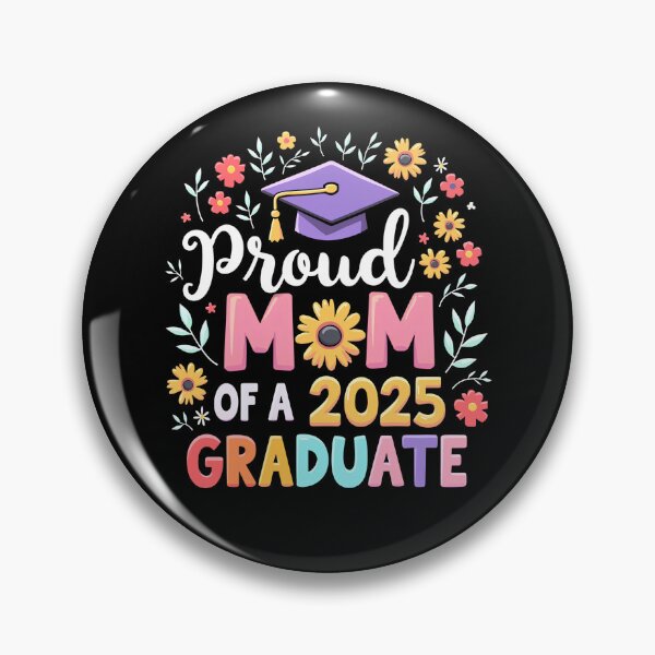 Item preview, Proud Mom of a 2025 Graduate Floral designed and sold by Trendsecne.