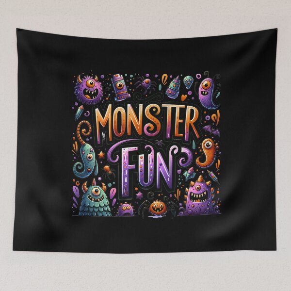 Item preview, Monster Fun Illustration: Funny cartoon monster graphic for monster fun. designed and sold by KolbaVison.