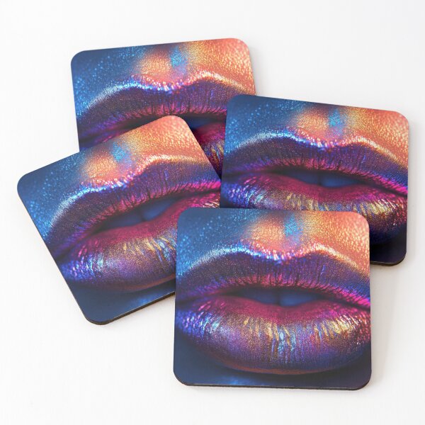 Item preview, Colorful lips with vibrant shine designed and sold by anytka.