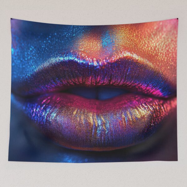 Item preview, Colorful lips with vibrant shine designed and sold by anytka.