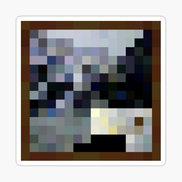 Item preview, 'de_aztec' Minecraft Painting designed and sold by Vintage Visions Art.