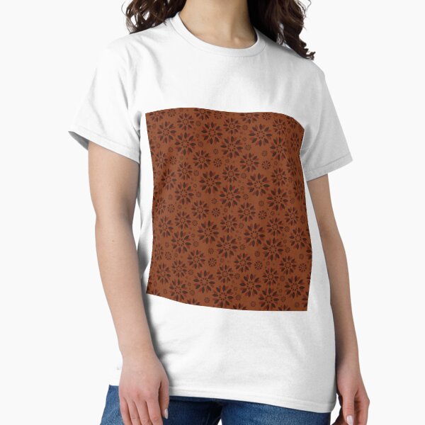 Item preview, Brown gingerbread floral pattern. Seamless pattern with boho style designed and sold by zephstudoartist.