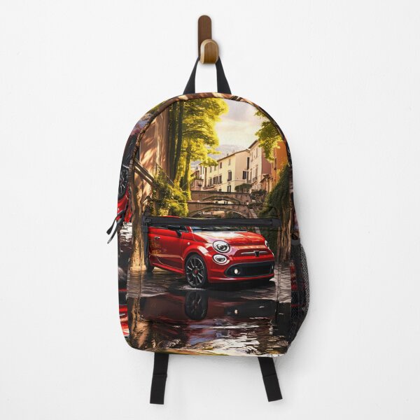 Item preview, Italian Sports Car Reflected On Picturesque Old Town Street designed and sold by RevUpDesign.