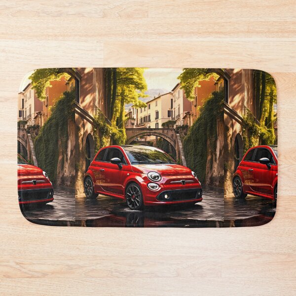 Item preview, Italian Sports Car Reflected On Picturesque Old Town Street designed and sold by RevUpDesign.
