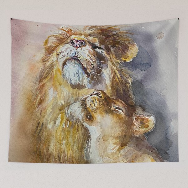 Item preview, Lion and lioness. designed and sold by Elena Reutova.
