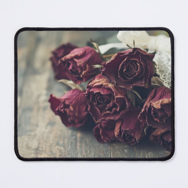 Item preview, Dried roses with lace ribbon on wood designed and sold by anytka.
