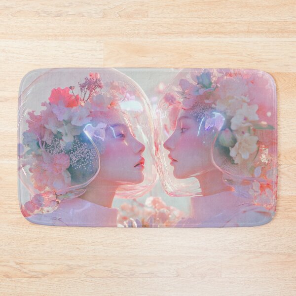 Item preview, Floral helmeted duo in light designed and sold by anytka.
