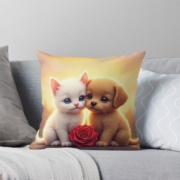Item preview, Kitty and a Puppy in love  designed and sold by Hope-it-fits.