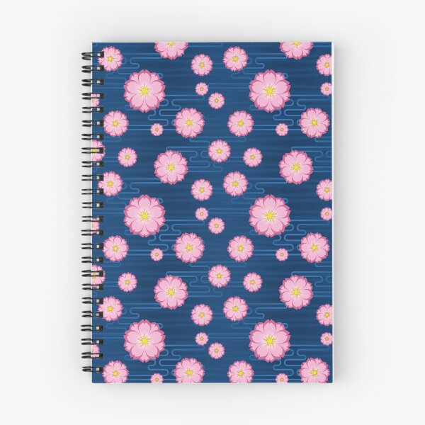Item preview, Cloudy Sakura in Pink on Blue designed and sold by Sarinilli.