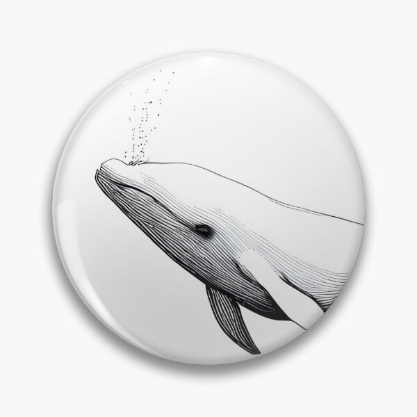 Item preview, Whale Serenity - Line Art Ocean designed and sold by ShadowAndSlate.