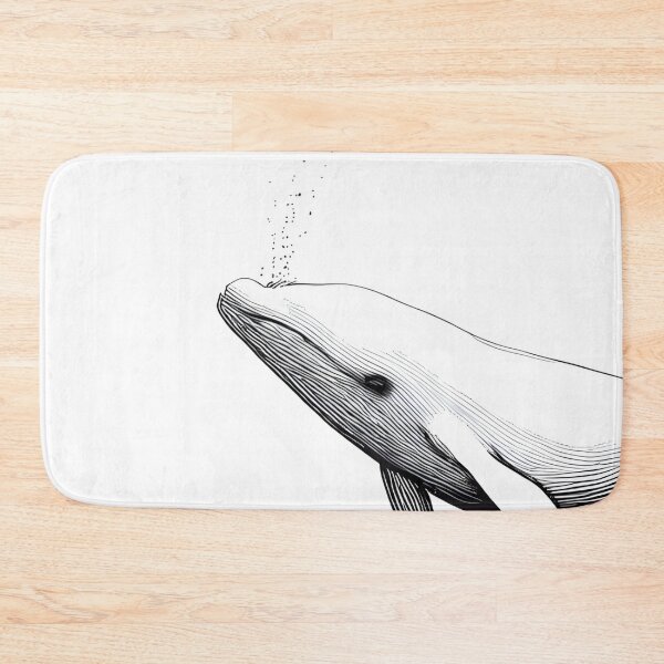 Item preview, Whale Serenity - Line Art Ocean designed and sold by ShadowAndSlate.