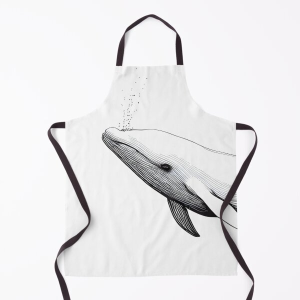 Item preview, Whale Serenity - Line Art Ocean designed and sold by ShadowAndSlate.