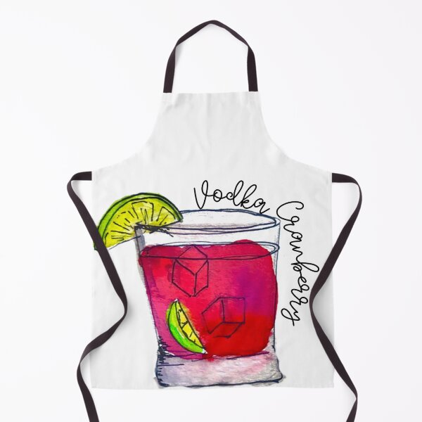 Item preview, Vodka Cranberry Watercolor Cocktail designed and sold by skybluepink studio.