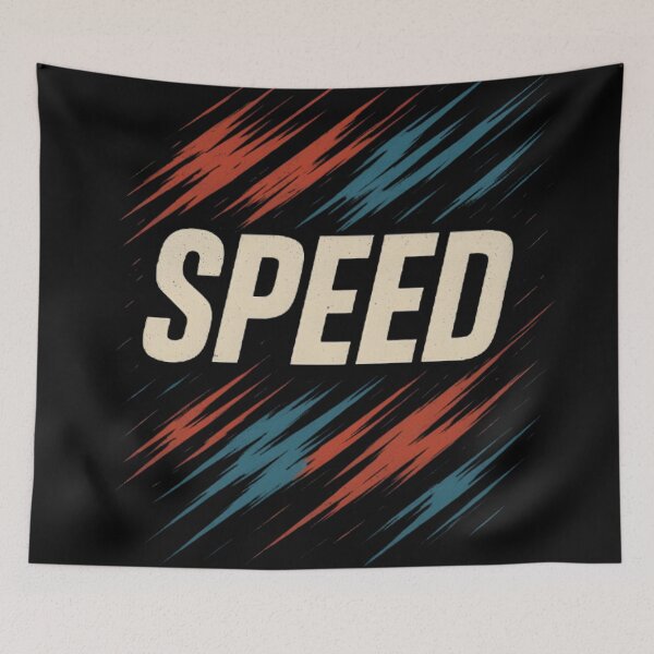 Item preview, SPEED Bold Typography | Fast Life Design designed and sold by CosmicSplendor.
