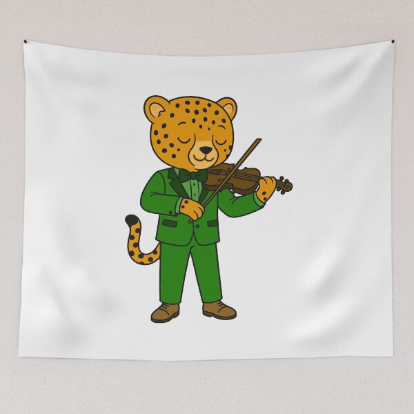 Item preview, Violin Cheetah - Dark Green designed and sold by AngelMiette.