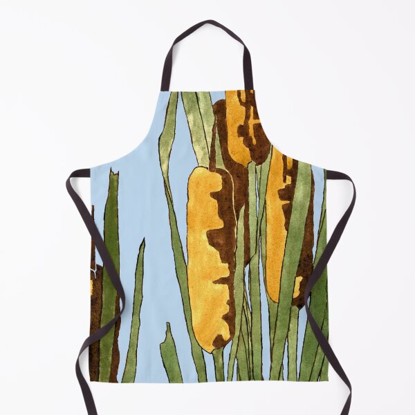 Item preview, Art Nouveau Cattails or Bulrishes American Hannah Borger Overbeck 1915 designed and sold by Pixelchicken.
