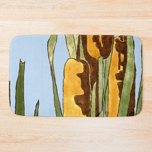 Item preview, Art Nouveau Cattails or Bulrishes American Hannah Borger Overbeck 1915 designed and sold by Pixelchicken.