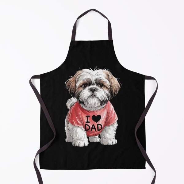 Item preview, Cute Shih Tzu Dog in I Love Dad Shirt – Funny Pet Dad Gift designed and sold by love3617.