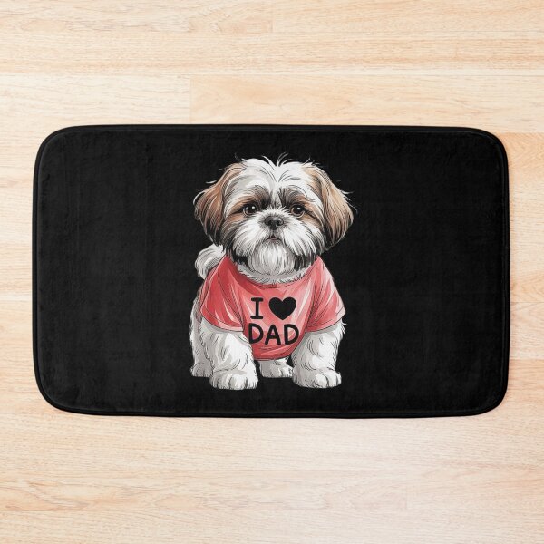 Item preview, Cute Shih Tzu Dog in I Love Dad Shirt – Funny Pet Dad Gift designed and sold by love3617.